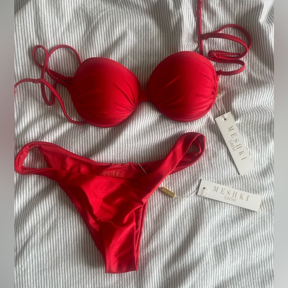 Meshki Red Swimsuit - Picture 7 of 7
